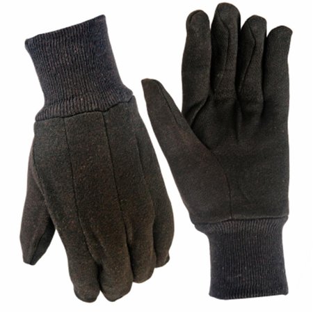 GRACE Mens True Grip Large Brown Cotton Jersey Glove GR948607